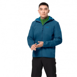 Jack Wolfskin Softshellowa kurtka Northern Point (wiatroodporna, wodoodporna, bez PFC) kobaltowa męska